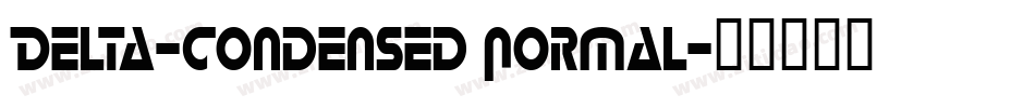 Delta-Condensed Normal字体转换